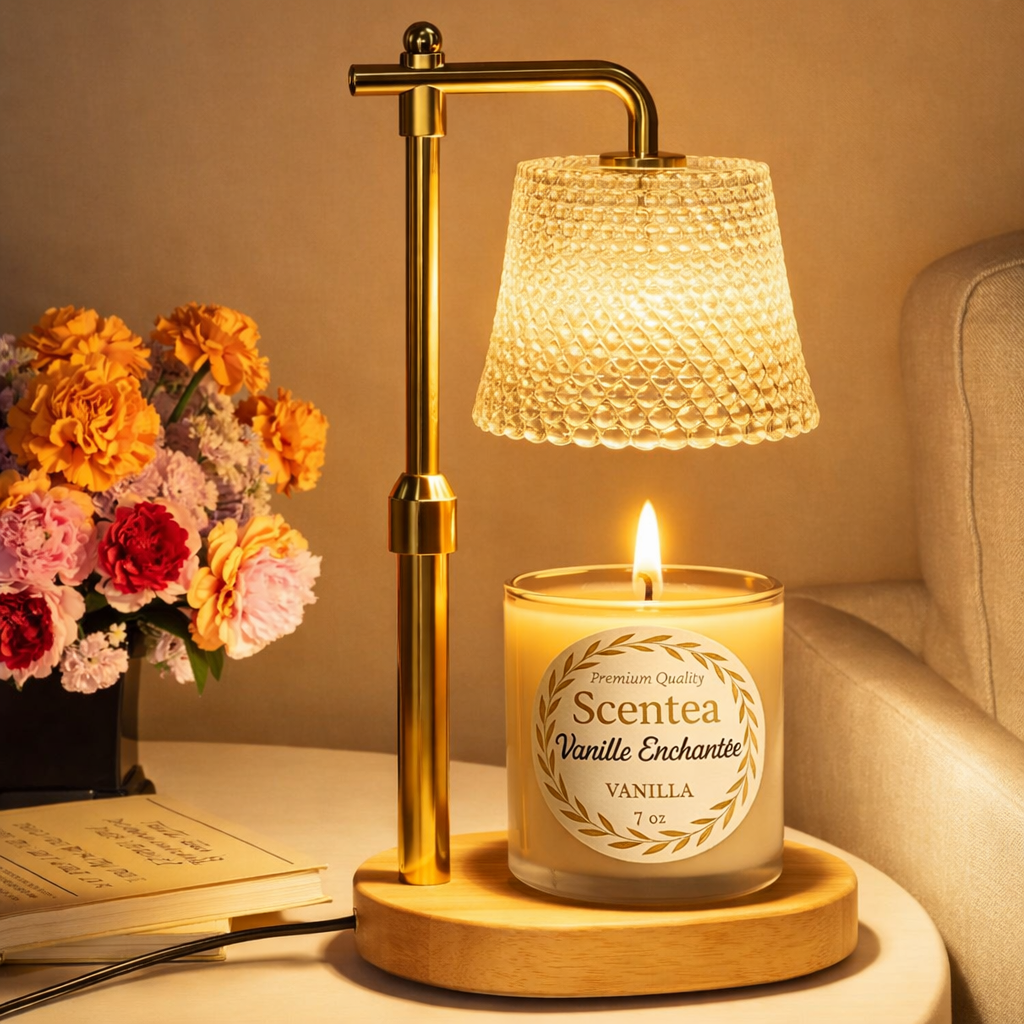 Scentea Candle Warmer Lamp – Flameless Wax Melt & Jar Candle Heater