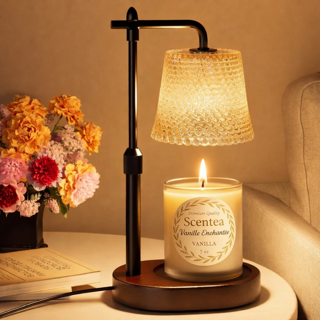 Scentea Candle Warmer Lamp – Flameless Wax Melt & Jar Candle Heater